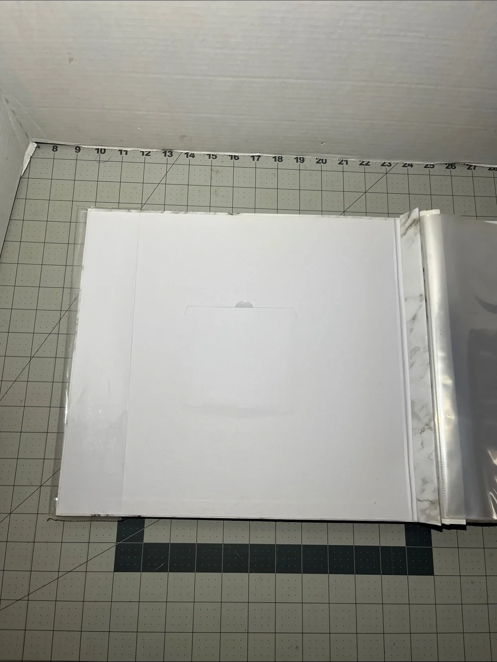 Marble Pattern 12x12 Scrapbook Album - White